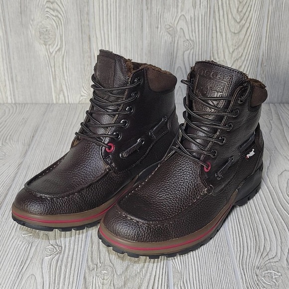 Men's Brown Leather Boots - Picture 15 of 16